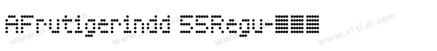 AFrutigerindd 55Regu字体转换